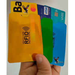 FUNDA ANTIRROBO DE TARJETAS BANCARIAS BLOQUEADOR RFID