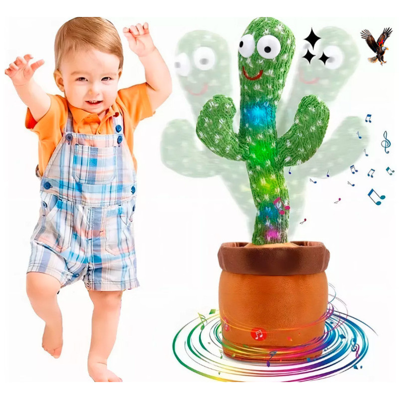 Juguete, Muñeco Cactus Bailarín Recargable Juguete, Muñeco Cactus Bailarín Recargable